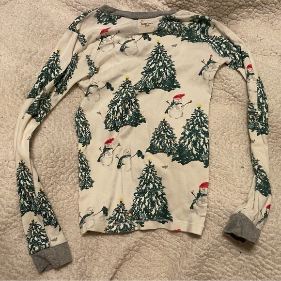 Burt’s Bees Christmas Tree Pj Top Size 8 organic - Picture 2 of 3